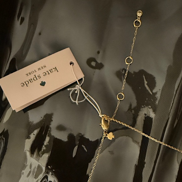 Kate Spade Gold Necklace with Pink Watermelon Pendant - Picture 4 of 11